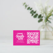 Carte De Visite QR Code Business Logo Professionnel Moderne Hot Pi (Debout devant)