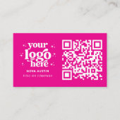 Carte De Visite QR Code Business Logo Professionnel Moderne Hot Pi (Devant)
