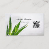 Carte de visite QR Code Cactus succulents du déser (Devant)