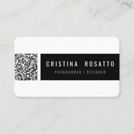 CARTE DE VISITE QR CODE CARD (Devant)