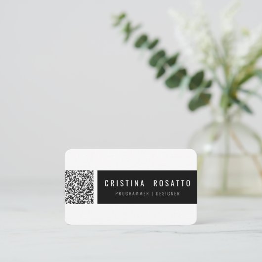 CARTE DE VISITE QR CODE CARD (Debout devant)