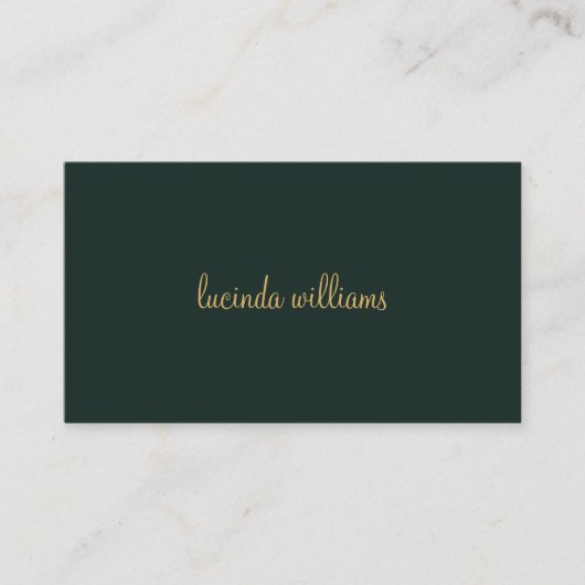 Carte De Visite QR Code Charcoal Chic Gold Script Monogramme (Devant)
