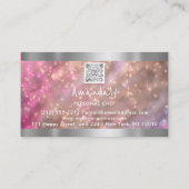 Carte De Visite QR Code Chef personnel Cuisine Restaurant Bar (Dos)