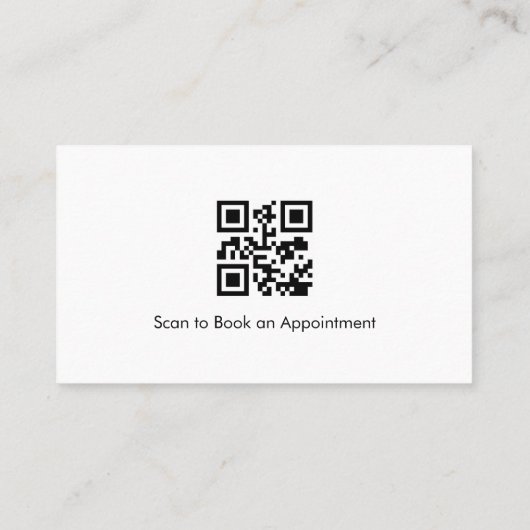 Carte De Visite QR Code Chiropractor Spine Care Office Icon (Dos)