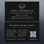 Carte De Visite QR Code Concrete Cement Construction Services