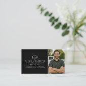 Carte De Visite QR Code Concrete Cement Photo Construction (Debout devant)