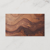 Carte De Visite QR Code Construction de menuiserie moderne en bois (Dos)