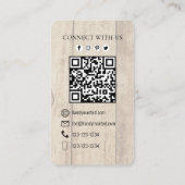 Carte De Visite QR Code Custom Social Media Handman Tools (Dos)
