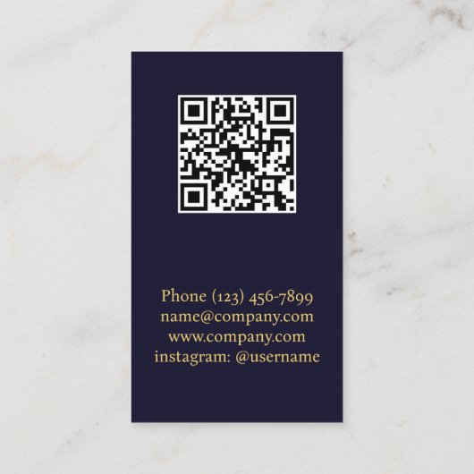 Carte De Visite QR Code Cutlery Chef Caterer Services de restaurat (Dos)