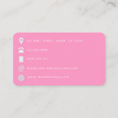 Carte de visite QR Code de coiffeur afro-américain (Dos)