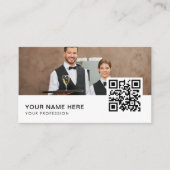 carte de visite QR Code de la serveuse (Devant)