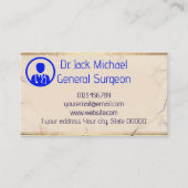 Carte de visite QR Code de médecin de luxe (Devant)