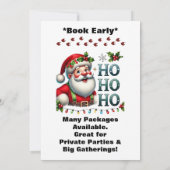 Carte de visite QR Code de Père Noël deux faces (Dos)