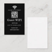 Carte de visite Qr Code de réseau Wifi Morden (Devant / Derrière)