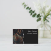 Carte de visite QR code de salon d'artiste de tato (Debout devant)