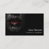 Carte de visite QR code de salon d'artiste de tato (Devant)