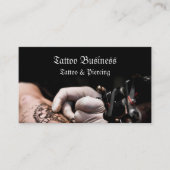 Carte de visite QR code de salon de tatouage d'art (Devant)