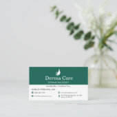 Carte De Visite QR Code Dermatologist Office Skin Care Icon (Debout devant)