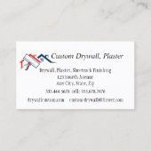 Carte De Visite QR Code Drywall, Plaster, Sheetrock Finishing  (Devant)