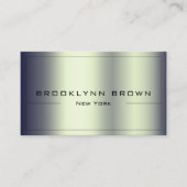 Carte De Visite QR Code élégant couleur Turquoise foncé dégradé Cl (Devant)