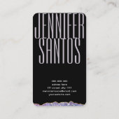 Carte De Visite QR Code Elegant Monogramme Connectez-vous avec nou (Dos)