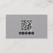 Carte De Visite QR Code Employé Professionnel Pilote Avion  (Dos)