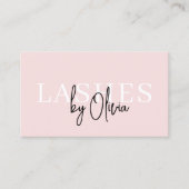 Carte De Visite QR Code Eye Lashes Technicien Typographie moderne (Devant)