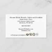 Carte De Visite QR Code Gnome Maison Boulangerie Blanc (Dos)