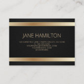 Carte De Visite QR Code Gold Modern Consultant (Dos)