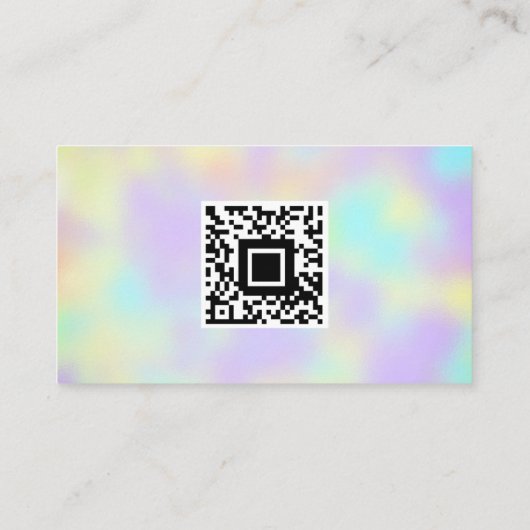 Carte De Visite QR Code Gradient Moderne Simple (Dos)