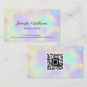 Carte De Visite QR Code Gradient Moderne Simple (Devant / Derrière)