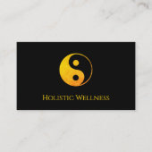 Carte De Visite QR code Holistic Healer Wellness Gold Yin Yang (Devant)