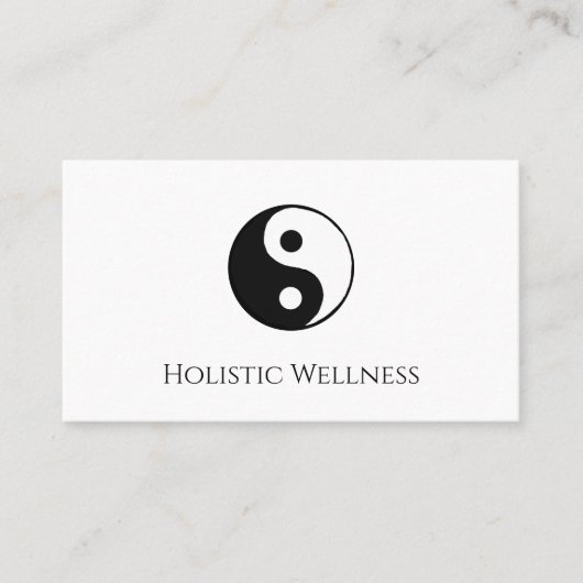 Carte De Visite QR code Holistic Healer Wellness Yin Yang (Devant)