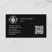 Carte De Visite QR Code Holographique Cupcake Bakou Chef Cake (Dos)