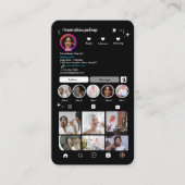 Carte de visite QR Code Instagram (Devant)