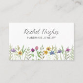 Carte De Visite QR Code Jeweler Floral (Devant)