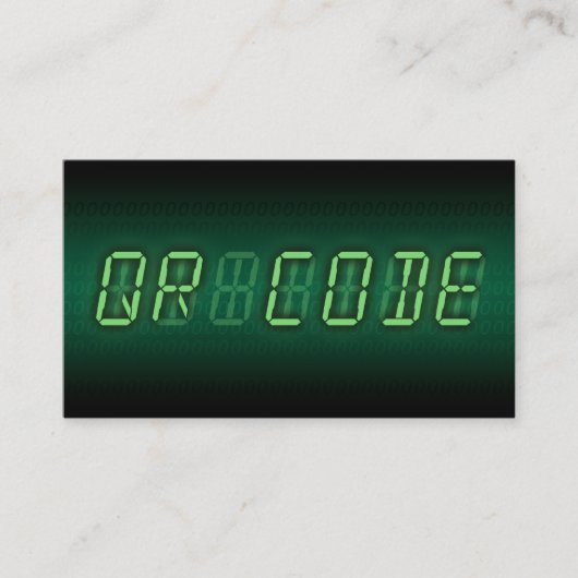 Carte De Visite QR CODE : lecture numérique (Devant)