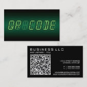 Carte De Visite QR CODE : lecture numérique (Devant / Derrière)