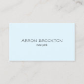 Carte De Visite QR Code Light Blue Modern Professional (Devant)