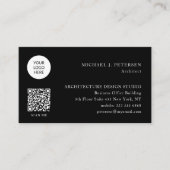Carte De Visite QR CODE logo professionnel professionnel moderne n (Devant)