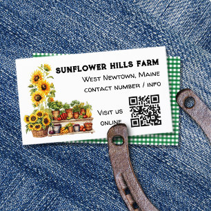 Carte de visite QR code Marché de producteurs