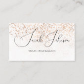 Carte De Visite QR Code médias sociaux Golden Rain (Devant)