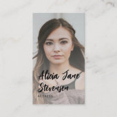 Carte De Visite QR CODE modèle professionnel moderne photo (Devant)