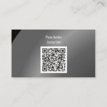 Qr Code Modérée Noir Moderne Nat Ombré