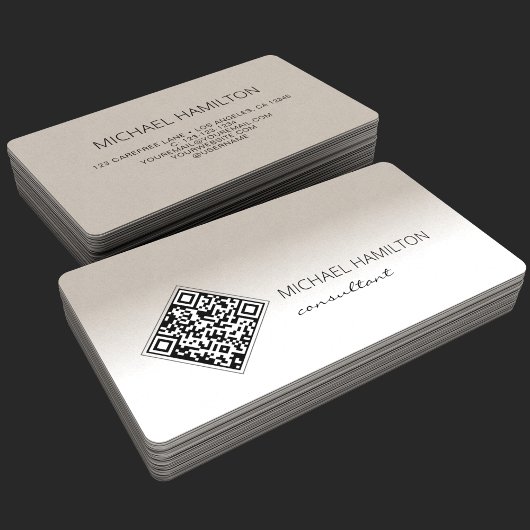 Carte De Visite QR Code moderne