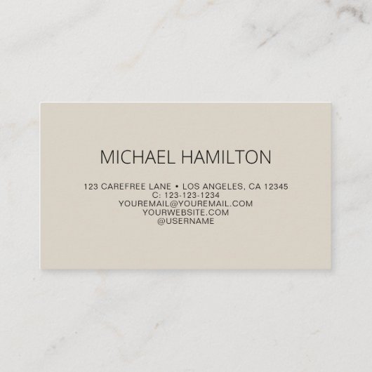 Carte De Visite QR Code moderne (Dos)