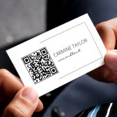 Carte De Visite QR Code Moderne Consultant