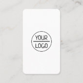 Carte De Visite QR code moderne design or scannable réseau B (Dos)