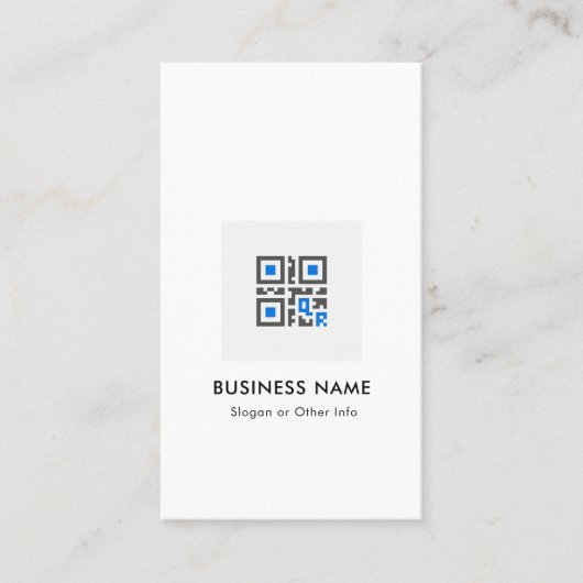 Carte De Visite QR code moderne design or scannable réseau B (Devant)