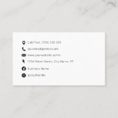 Carte De Visite QR Code moderne minimaliste contemporain (Dos)